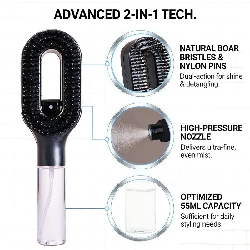 2-in-1 Spray Comb – Perfect Hair in Seconds