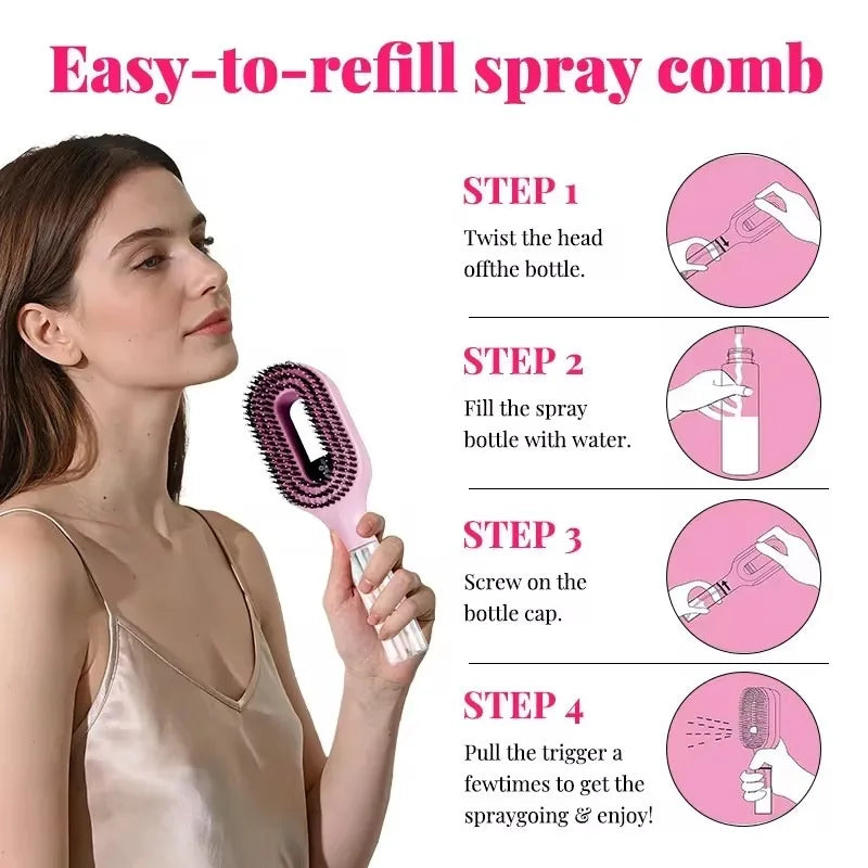 2-in-1 Spray Comb – Perfect Hair in Seconds